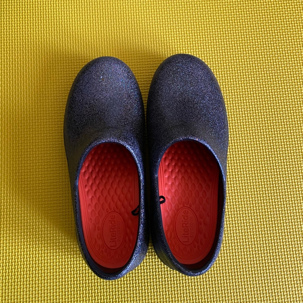 Glitter Crocs at Work Size 9